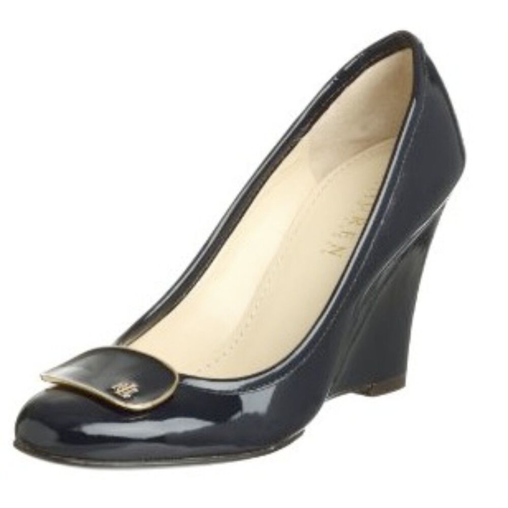 Lauren Ralph Lauren Patent Leather Wedges - Size 6M